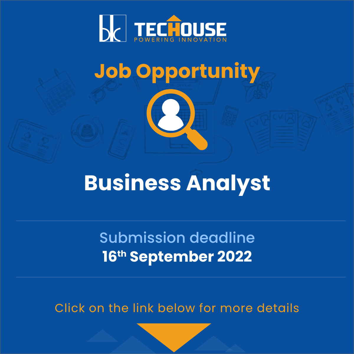 Job offer business analyst bk techouse website